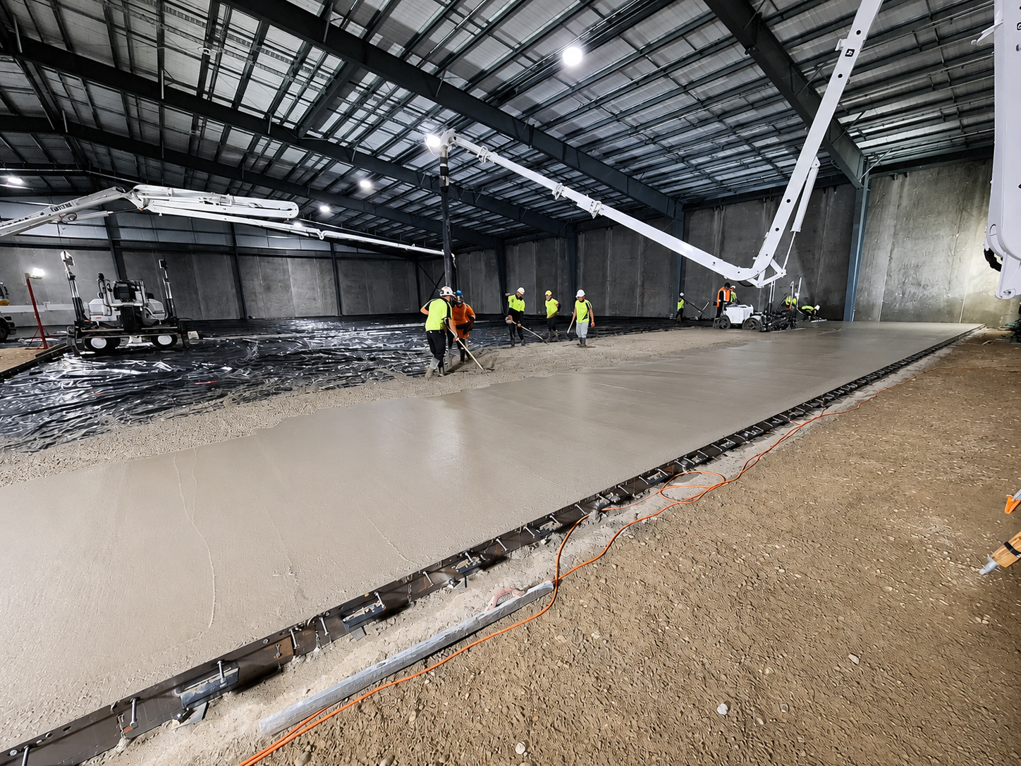 Concrete pour